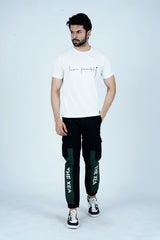 Men's Cargo Pant - Black & Green