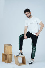 Men's Cargo Pant - Black & Green