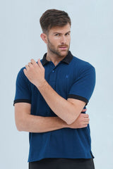 Men's Casual Polo Shirt - Blue Zodiac