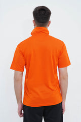 Pique Polo Shirt Vibrant Orange