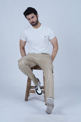 Cargo Pants Front Pockets - Beige