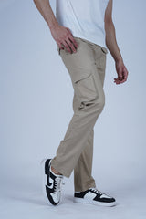 Cargo Pants Front Pockets - Beige