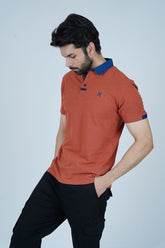 -  Men Contrast Trim Polo Shirt - Roman - Xea Clothing