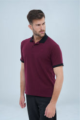 Men's Casual Polo Shirt - Wine
