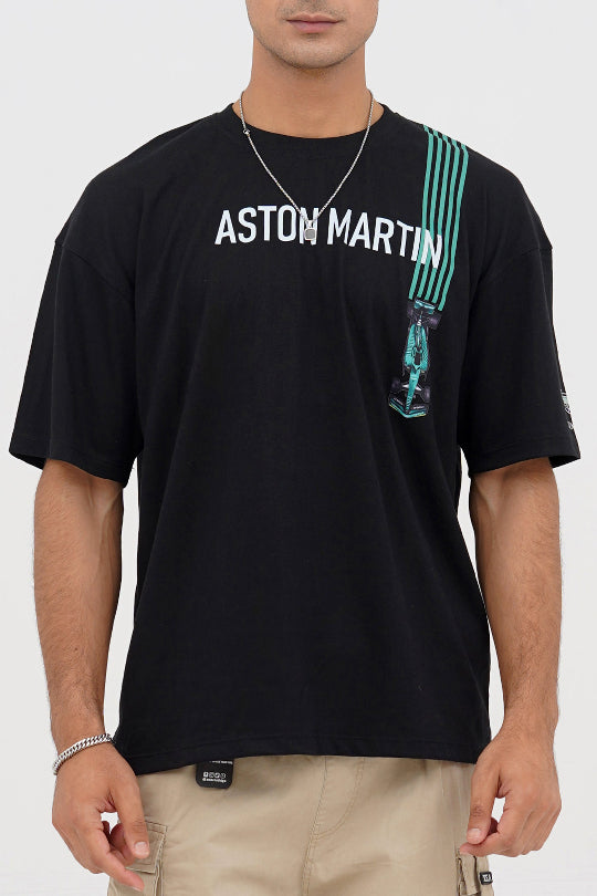 XEA Clothing Aston Martin Logo Oversized T-Shirt – Premium Cotton Casual Wear