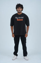 xea clothing, unisex, oversized, streetwear, drop shoulder, baggy, loose fit, t shirts buy online in Pakistan. - Restored Oversized T-Shirt - Xea Clothing