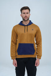 - Men's Hoodie Limed Oak and Navy - Xea Clothing