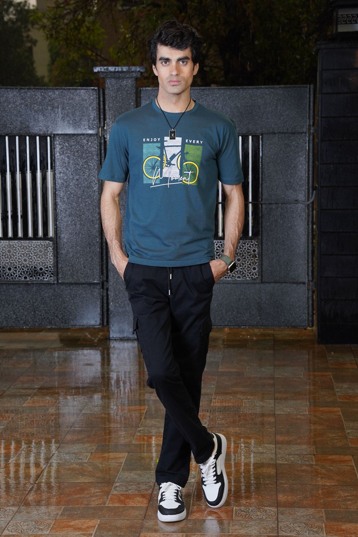 - Venice Blue Graphic T-Shirt - Xea Clothing