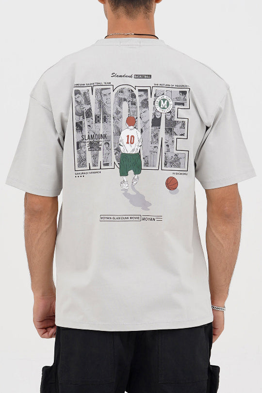 XEA Clothing Oversized Graphic T-Shirt – X Basketball Print Casual Streetwear