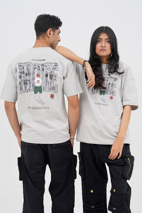 XEA Clothing X Basketball Oversized Tee – Comfortable Drop Shoulder Sports Style