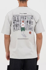 XEA Clothing Oversized Graphic T-Shirt – X Basketball Print Casual Streetwear