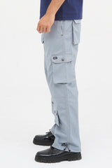 6 pocket cargo trousers for men with baggy streetwear fit and utility pockets