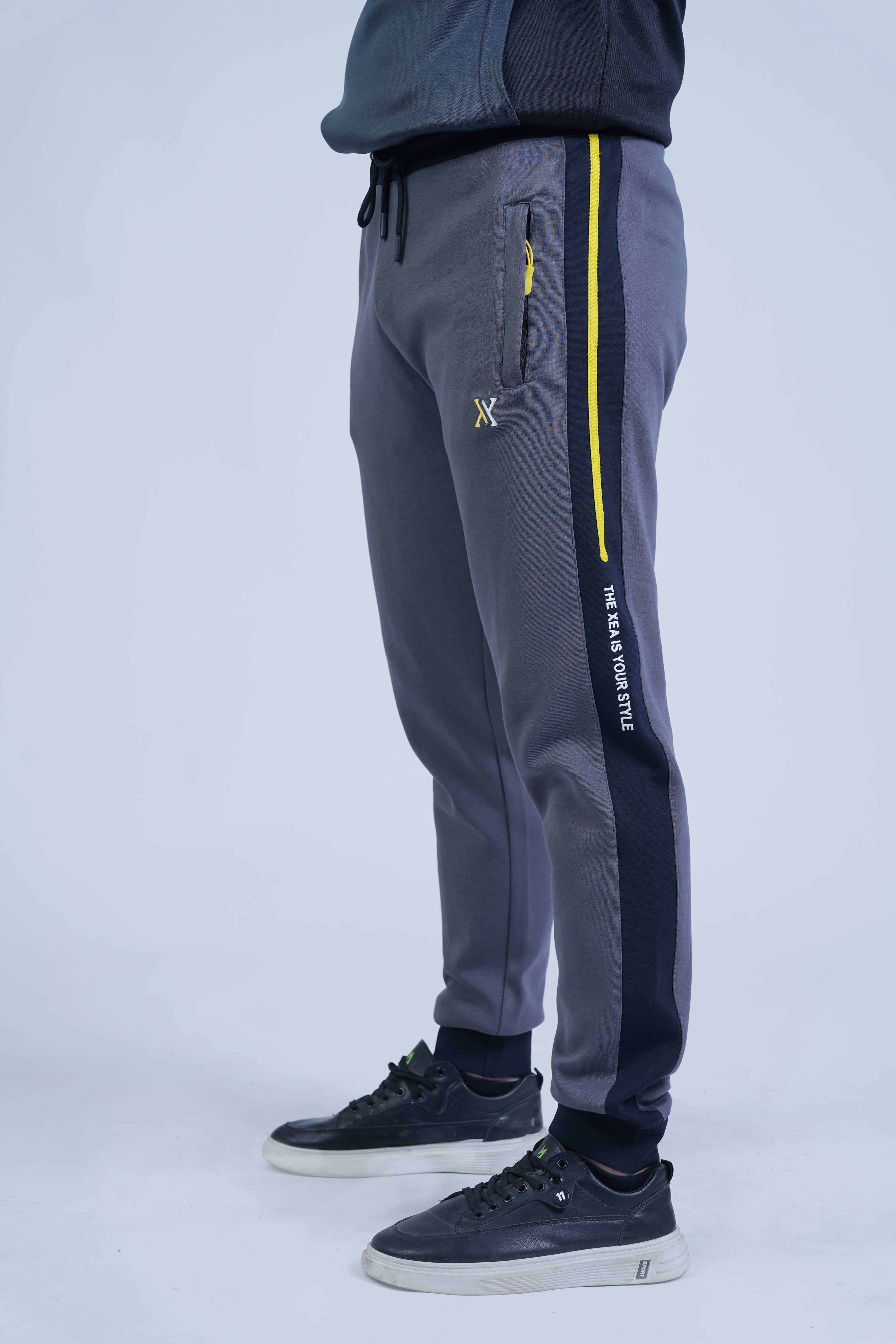Uni Pro Smoke Grey Men Trouser - The Xea Men's Clothing -  Jogger Pants - Smoke Grey - Xea Clothing