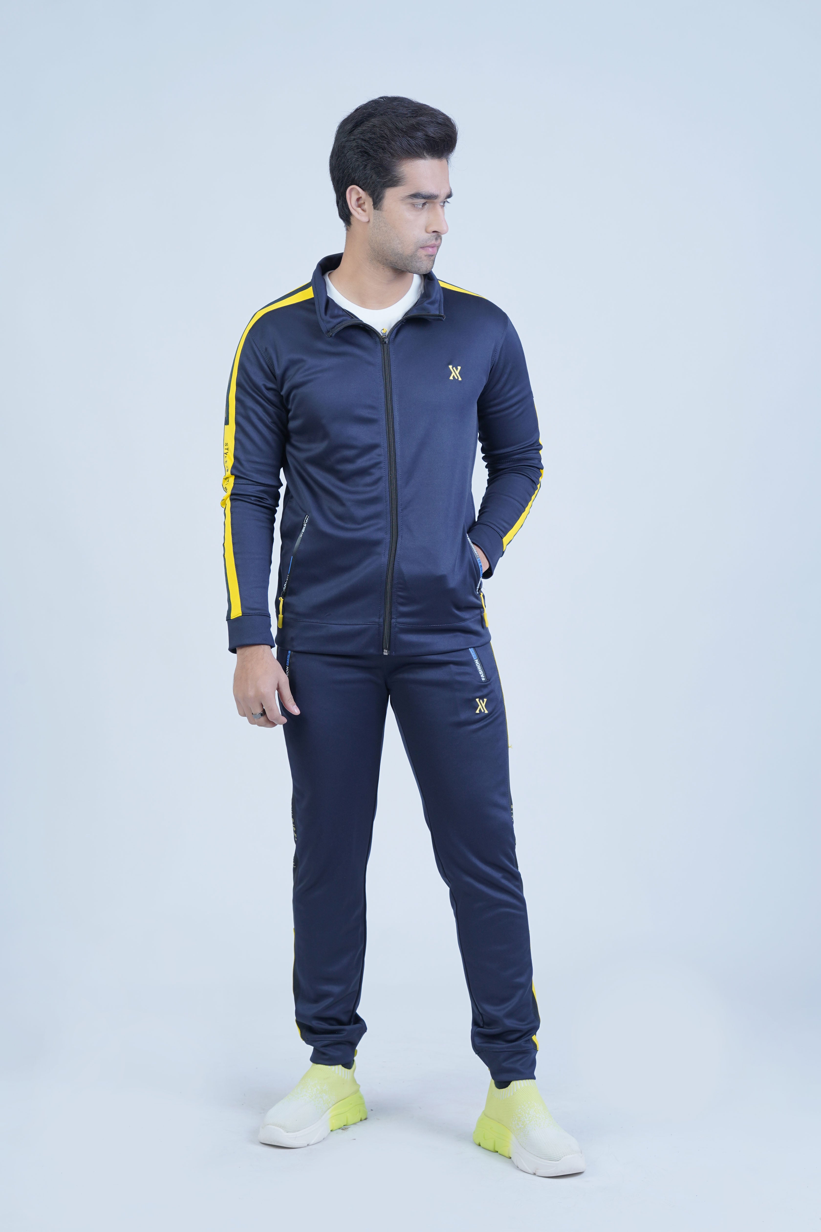  Monochromatic Premium Tracksuits - The Xea Men's Sportswear Collection