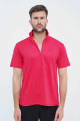 Pique Polo Shirt Soft Red