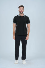 Men's Casual Polo Shirt - Black