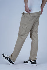 Cargo Pants Front Pockets - Beige