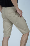 Casual Cargo Shorts for Men | Cargo | Beige Color Ideal for daily wear and outdoor activities, these Beige Everyday Essentials Cargo Shorts have 6 functional pockets, including a zip pocket.