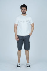 -  Letter Graphic White T-Shirt - Xea Clothing