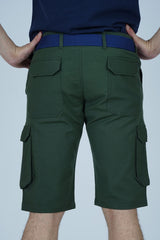 Cargo Shorts for Men's - Olive Green Shorts – XEA Maximize your style with Xea Olive Green Cargo Shorts. 6 pockets and adjustable waistband make them perfect for any activity, offering storage and comfort. -  Easygoing Cargo Shorts - Olive Green - Xea Clothing
