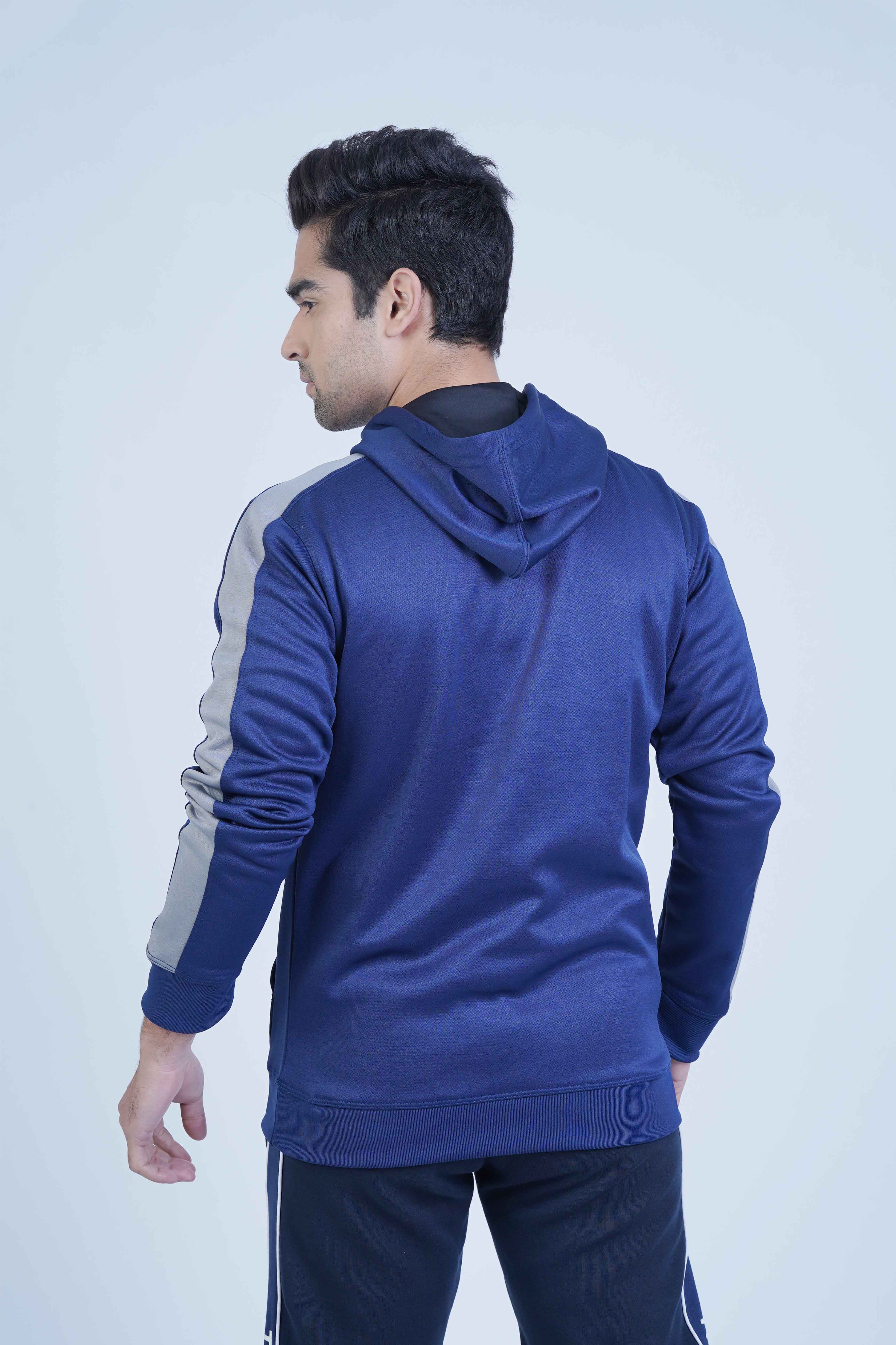 Discover Comfort in Style: The Xea Positive Navy Blue Grey Hoodie