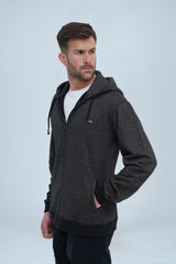 Unleash your fashion-forward side with Xea charcoal hoodie for men! This versatile zip-up keeps you warm and stylish, allowing you to zip it up for a bold look or wear it open to show off your unique style.
