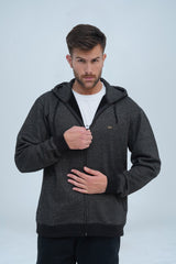 Unleash your fashion-forward side with Xea charcoal hoodie for men! This versatile zip-up keeps you warm and stylish, allowing you to zip it up for a bold look or wear it open to show off your unique style.