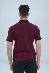 Men's Casual Polo Shirt - Wine