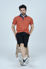 -  Men Contrast Trim Polo Shirt - Roman - Xea Clothing