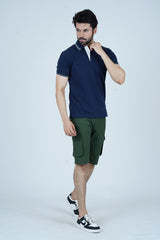 Tipped Men Polo Shirt - Catalina Blue