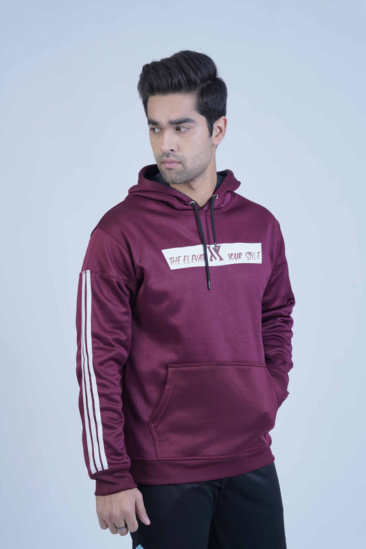 The Xea Men's Clothing - Urban 2.0 Maroon Hoodie