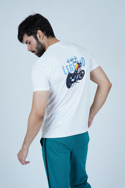 back Graphical Legend White T-Shirt