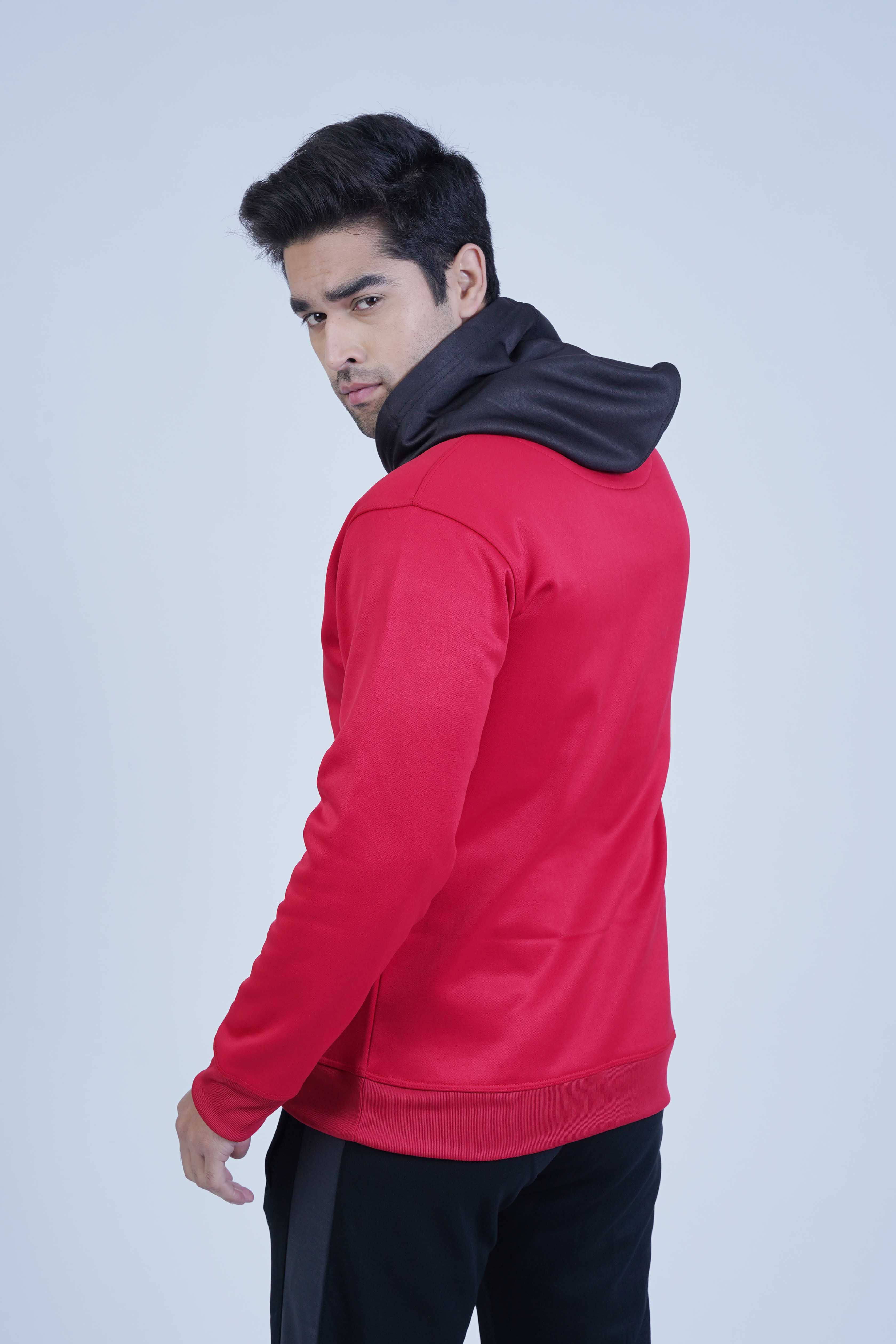  Relaxed Fit Men's Red Hoodie from The Xea Collection
