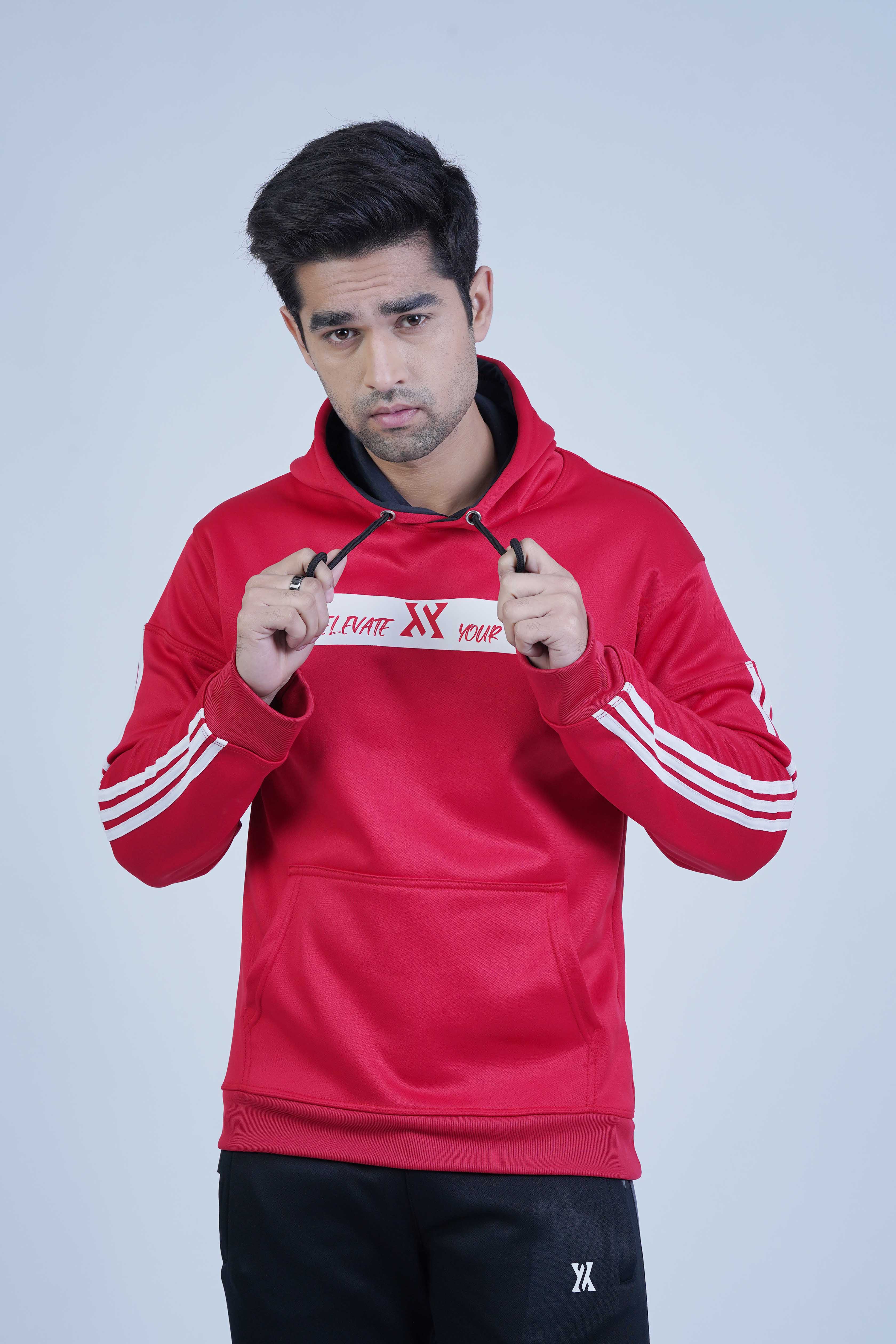 The Xea Men's Red Hoodie - Urban 2.0 Edition