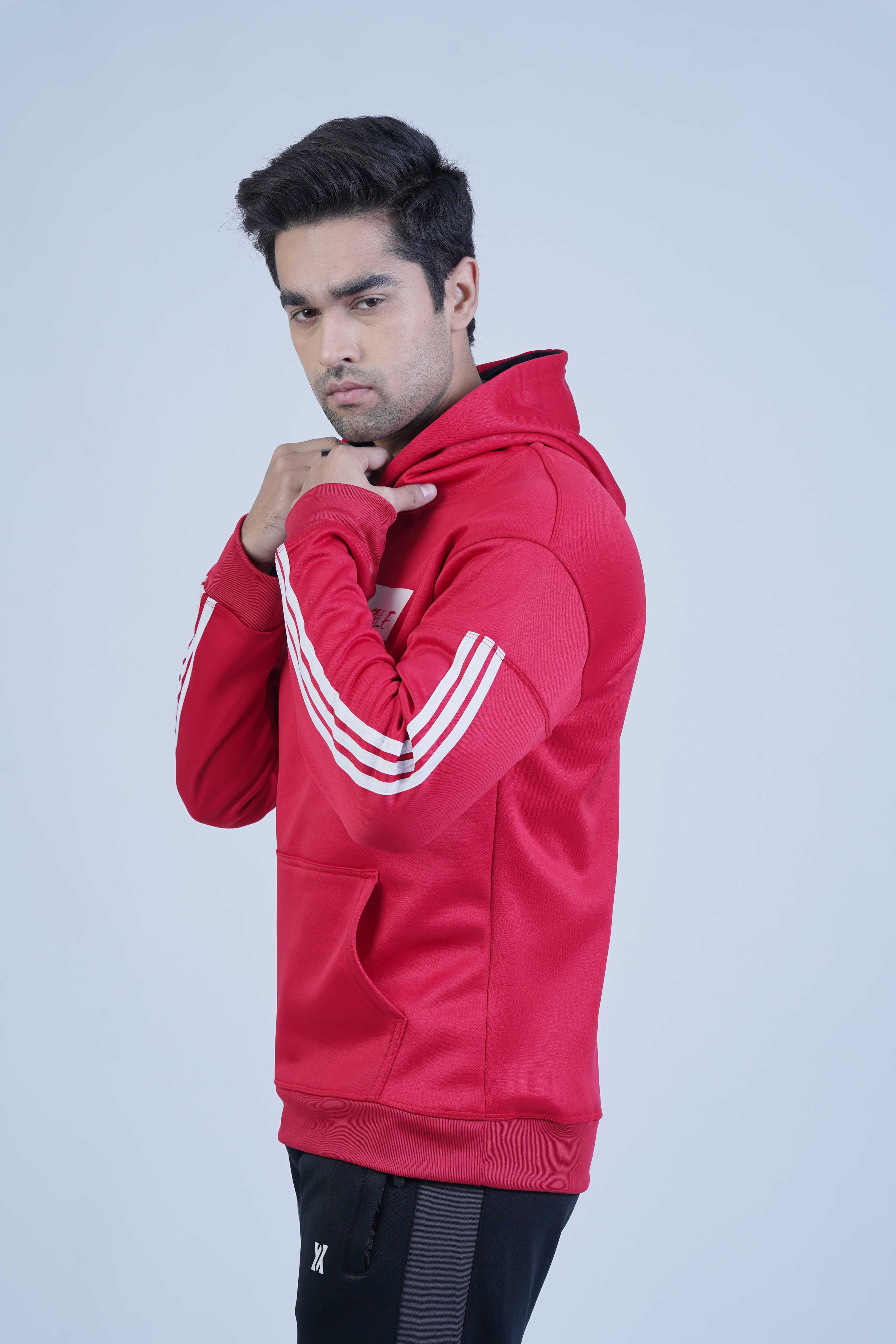Urban 2.0 Red Hoodie - The Xea Men's Clothing Collection