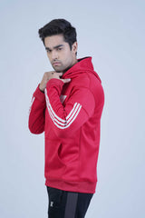 Urban 2.0 Red Hoodie - The Xea Men's Clothing Collection -  Urban 2.0 Red Hoodie - Xea Clothing