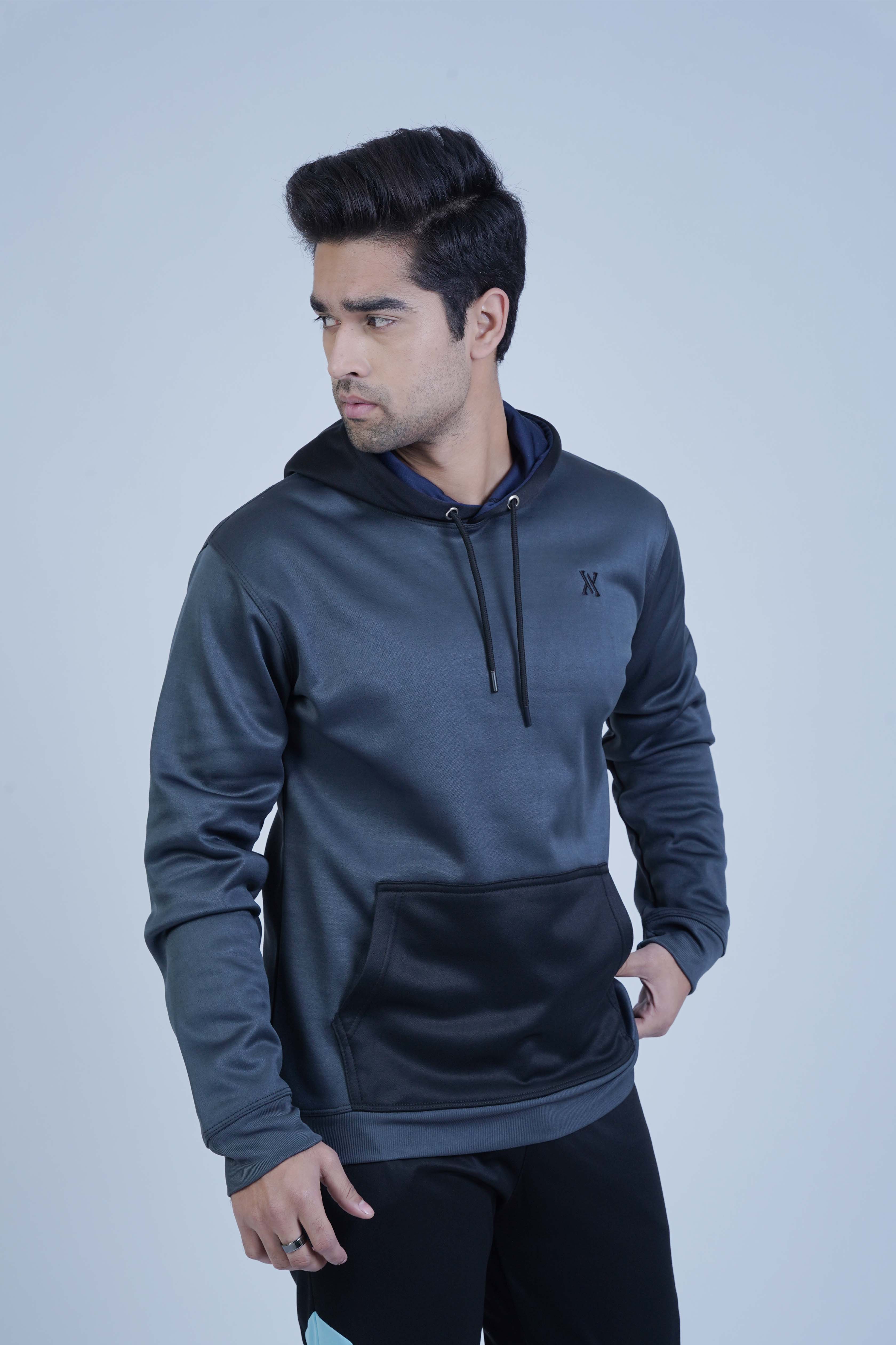 Relaxed Fit Grey Hoodie from The Xea