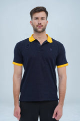  -  Men's Casual Polo Shirt - Navy - Xea Clothing