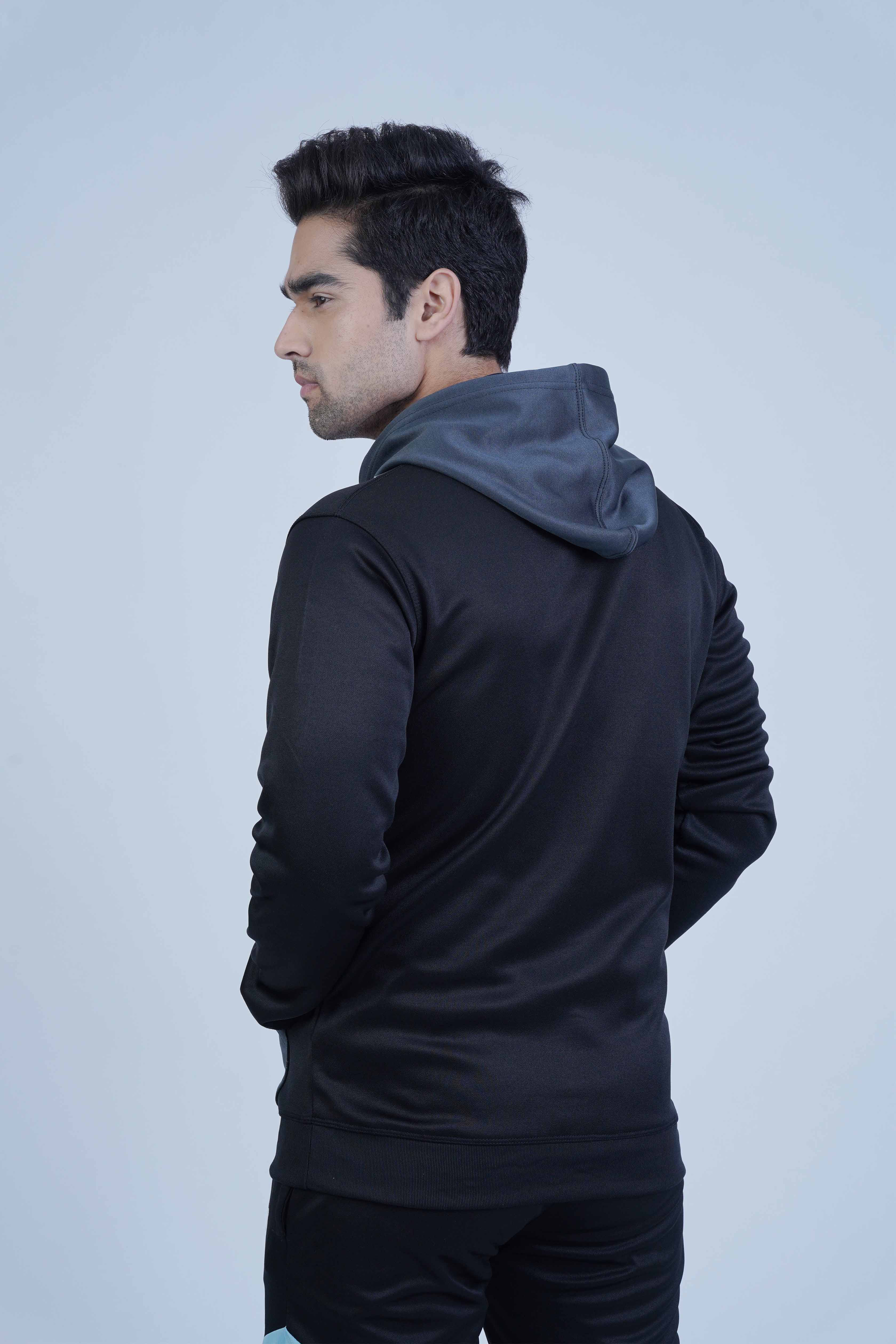Relaxed Fit Black Hoodie by The Xea