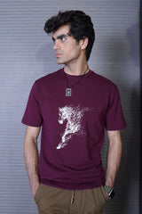 Maroon Graphic T-Shirt