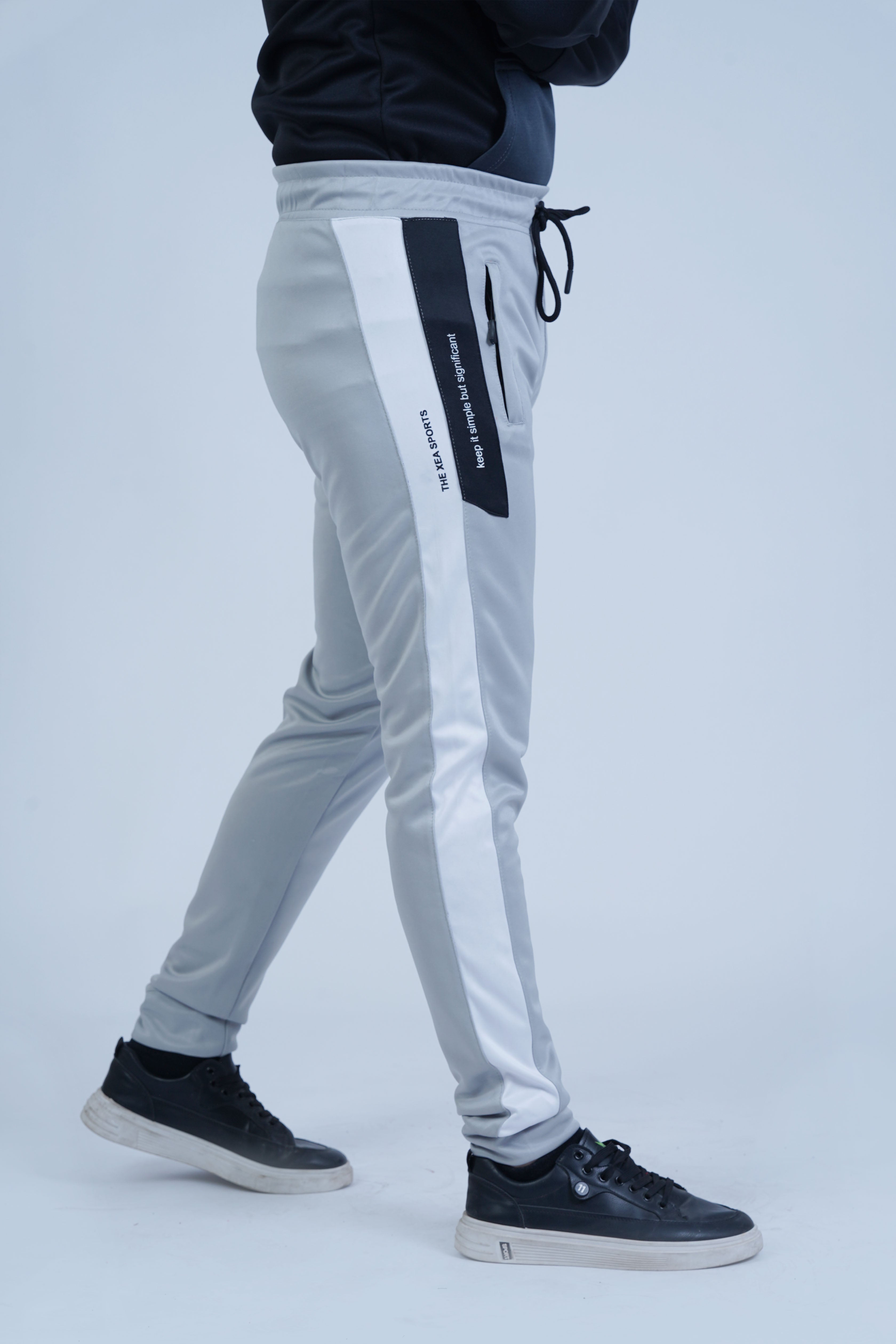Edition Pro Silver Grey Men Trouser - The Xea Men's Clothing