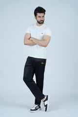 Step up your casual style with these Black Joggers for Men with Yellow Accents. Designed with a unique yellow back panel, yellow side stitching, and a hidden zip pocket, these joggers offer both style and secure storage. Whether for the gym, outdoor adventures, or relaxed days, these joggers bring comfort and a bold look to any outfit.