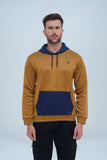 Men's Hoodie Limed Oak and Navy