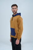 Men's Hoodie Limed Oak and Navy