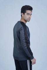 Grey Men's Streetwear Sweatshirt, featuring a modern fit and soft fabric for urban style. -  Street Wear Grey Sweatshirt - Xea Clothing -  Street Wear Grey Sweatshirt - Xea Clothing