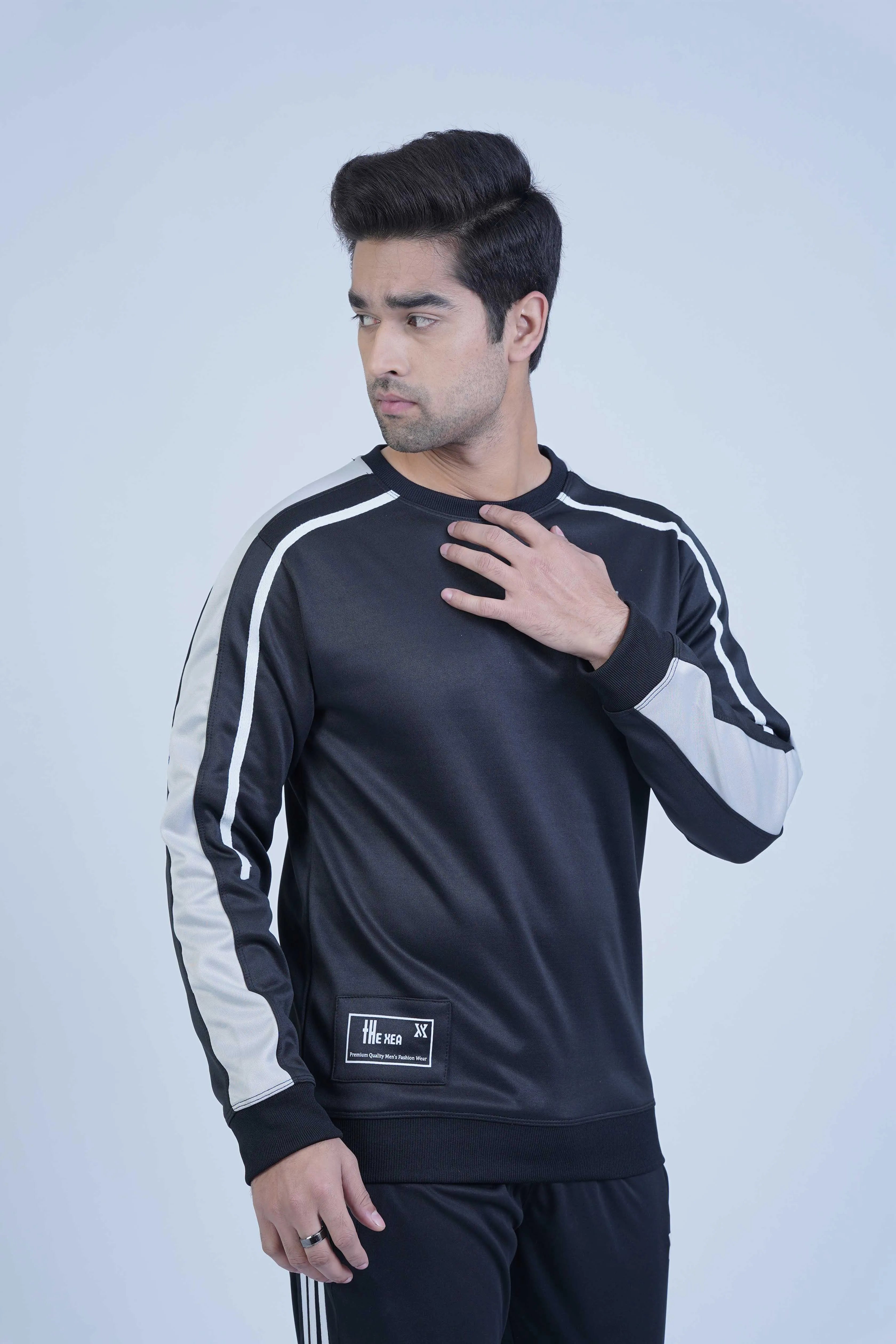 Stay stylish and cozy with our Street Wear Black Sweatshirt. Made with quality materials, this sweatshirt is perfect for any occasion. -  Street Wear Black Sweatshirt - Xea Clothing -  Street Wear Black Sweatshirt - Xea Clothing