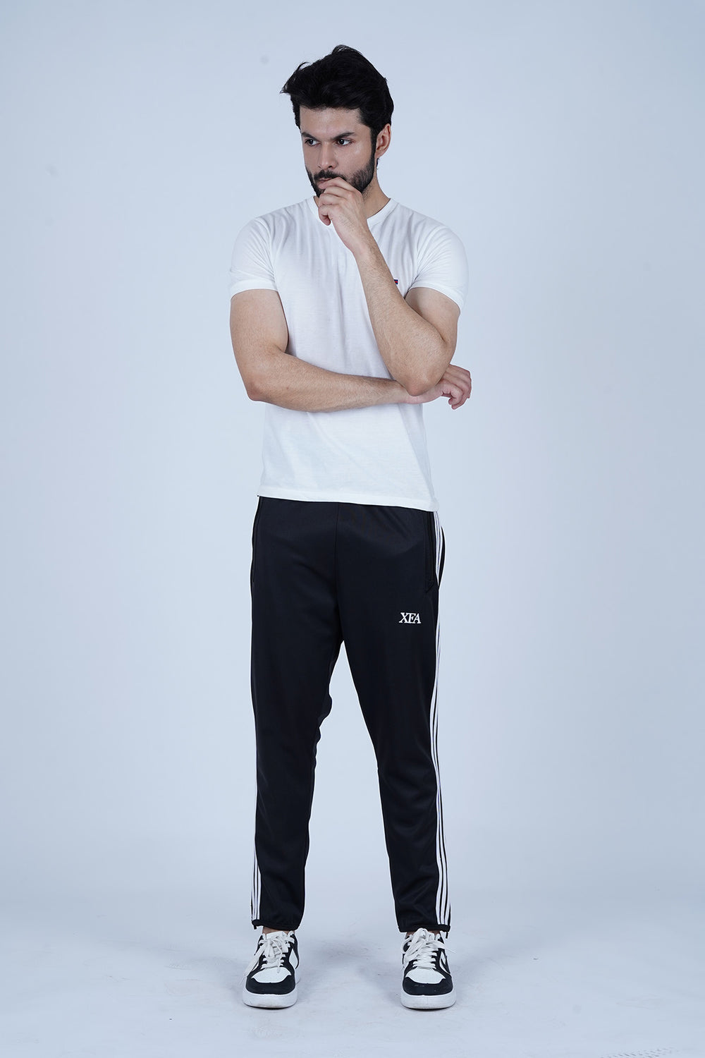 black trousers for men with modern fit