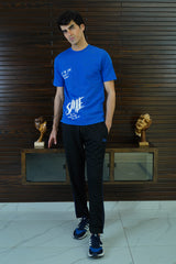 Typographic Royal Blue T-Shirt