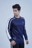 Trendy Navy Blue Streetwear Sweatshirt for men, designed for modern street fashion with a comfortable fit.