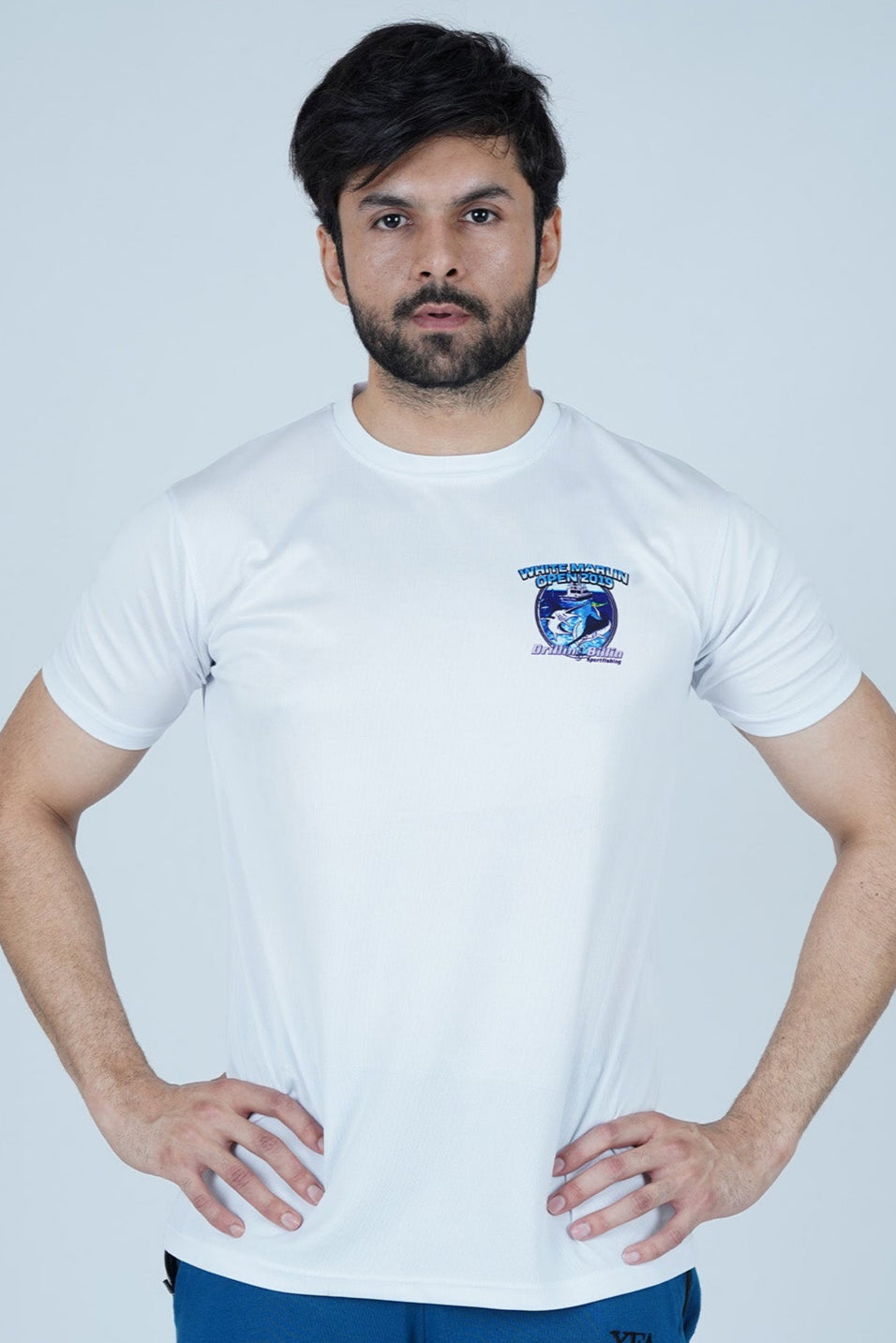 Fishing White T-Shirt for men